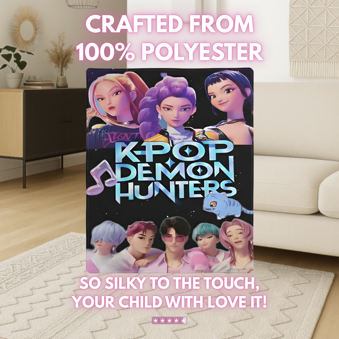 K-pop Demon Hunter Star Team Blanket